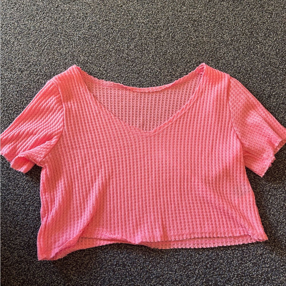 Pink flowy shirt